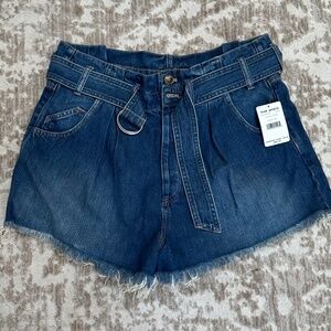 Free people High waisted denim shorts